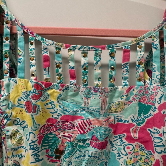 Lillie Pulitzer In The Beginning Shift Dress Size 12 - Picture 3 of 5